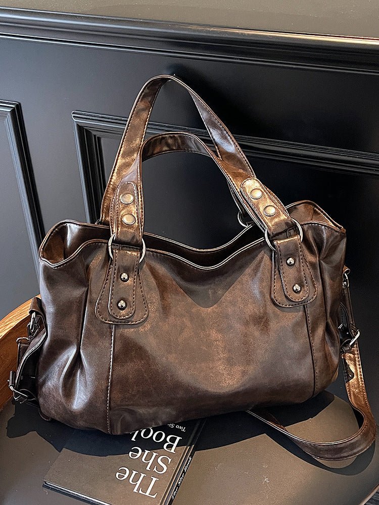 Sac cabas rétro décontracté au design exclusif