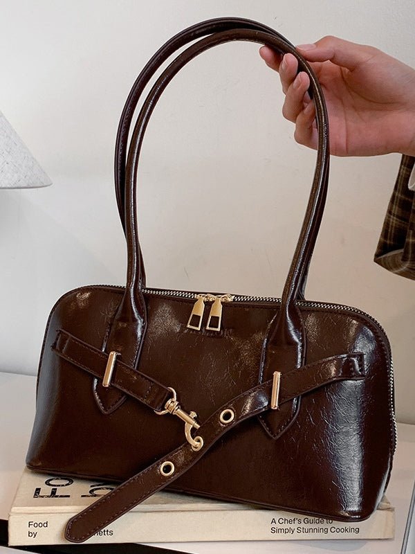 Sac bandoulière rétro en forme de coquillage