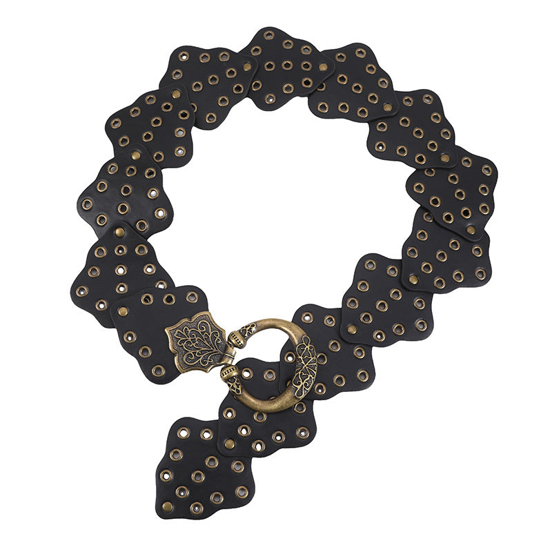 Ceinture polyvalente avec couture en forme de feuille