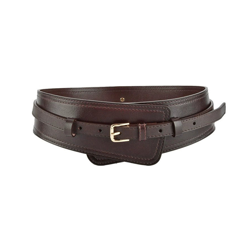 Ceinture large style harnais en similicuir