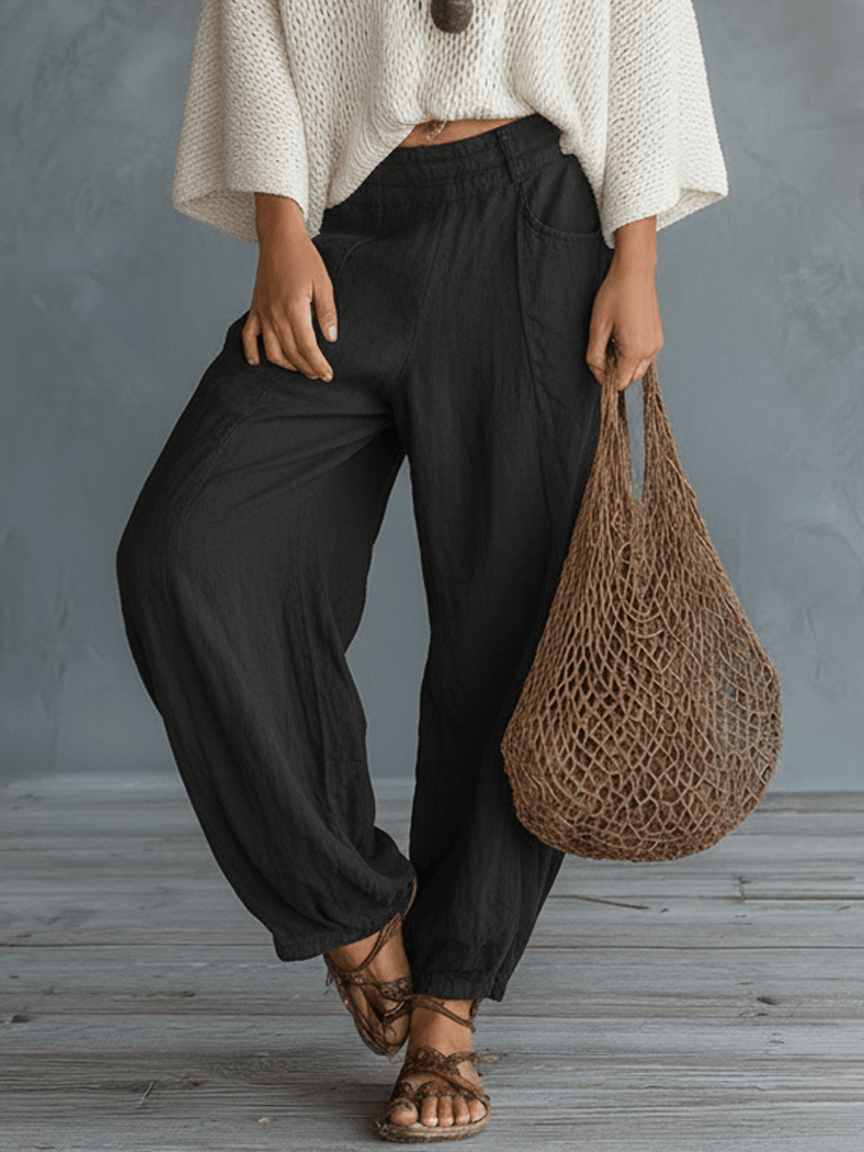Ensemble pantalon sarouel avec manches cape