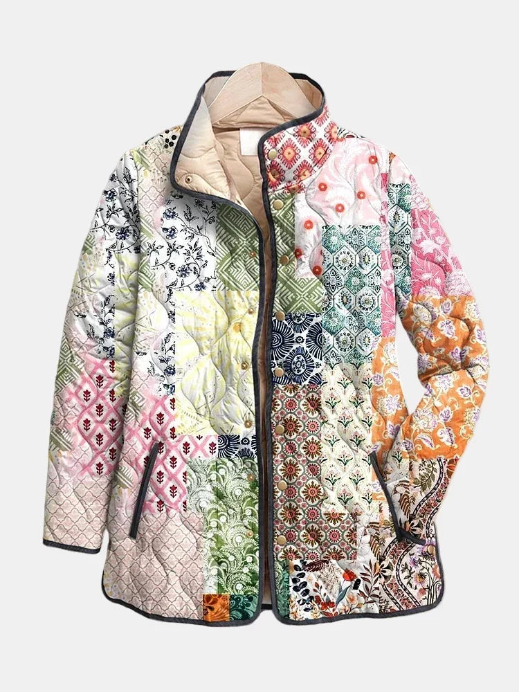 Veste matelassée patchwork bohème