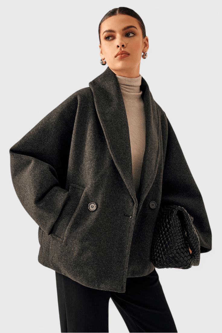 Manteau oversize en tweed Helena à la silhouette décontractée