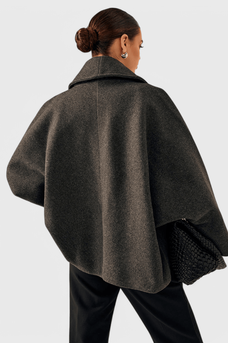 Manteau oversize en tweed Helena à la silhouette décontractée