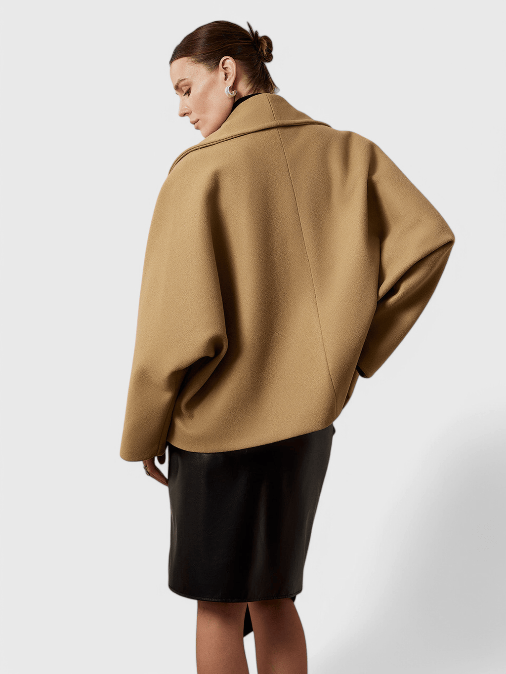 Manteau oversize en tweed Helena à la silhouette décontractée