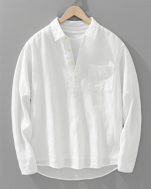 Chemise AMALFI en mélange de lin et coton