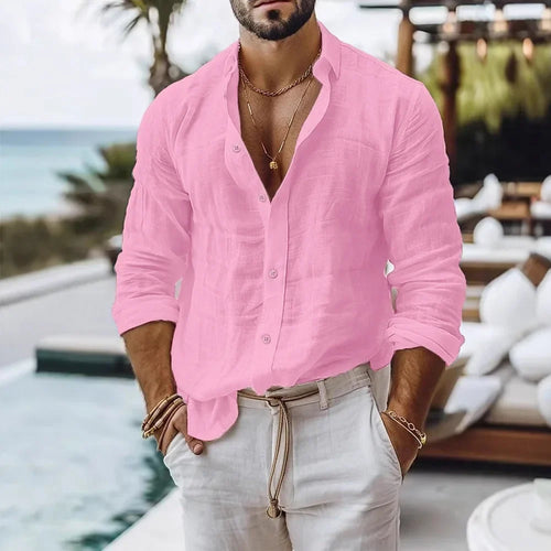 Chemise de plage CAPRI en lin et coton