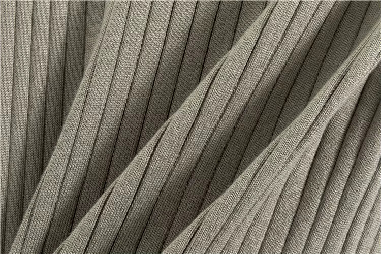 Ensemble 3 pièces en viscose avec haut côtelé et cardigan
