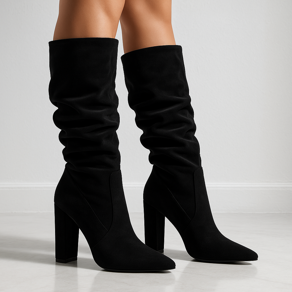 Bottes en daim style souple