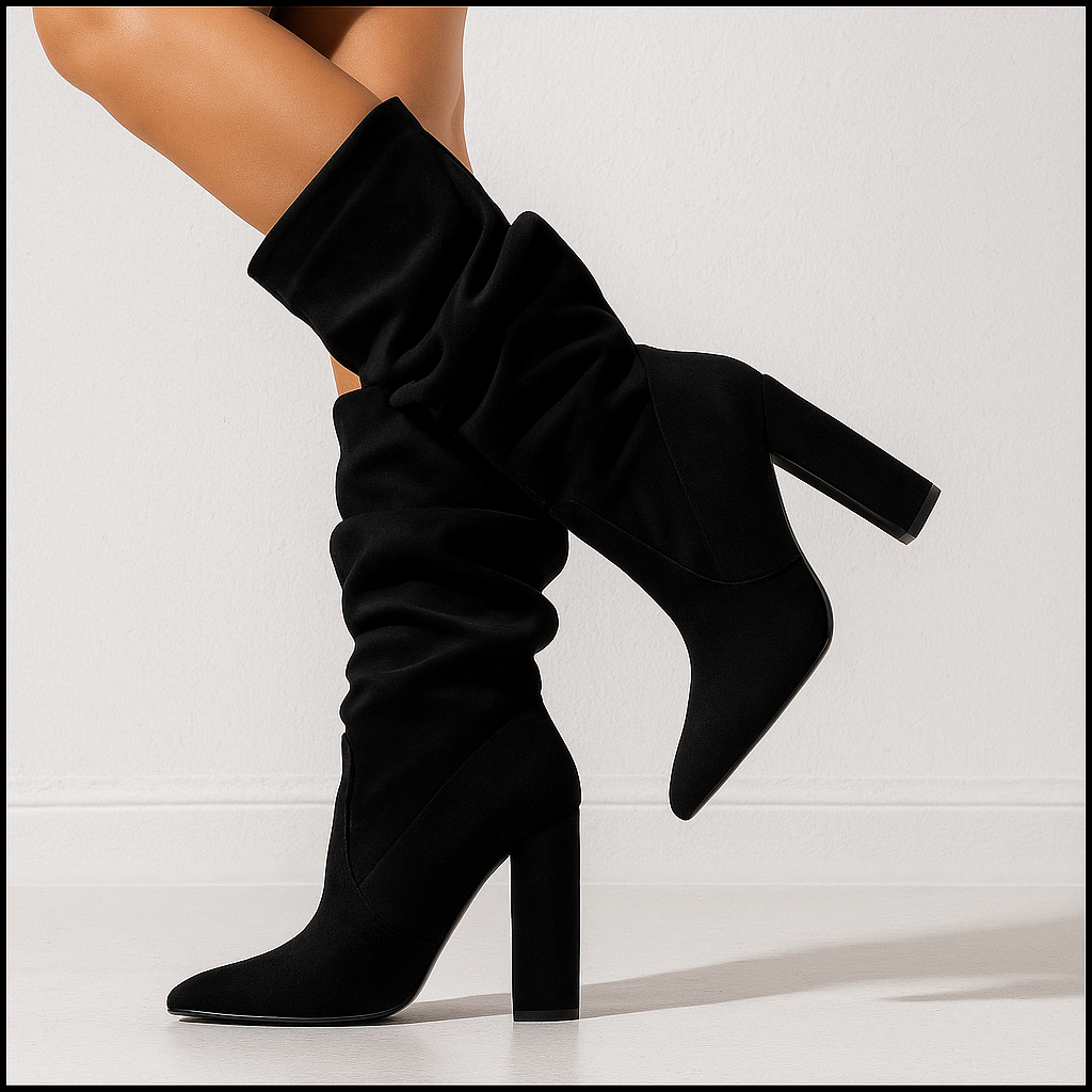 Bottes en daim style souple