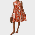 Soomin - Robe d'été décontractée à imprimé floral