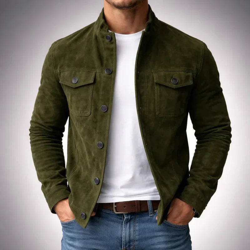 Veste MILANO en daim italien structuré
