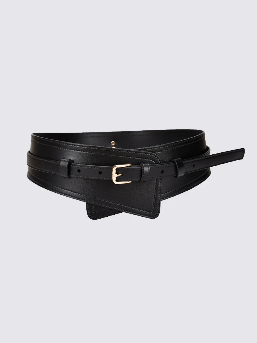 Ceinture large style harnais en similicuir
