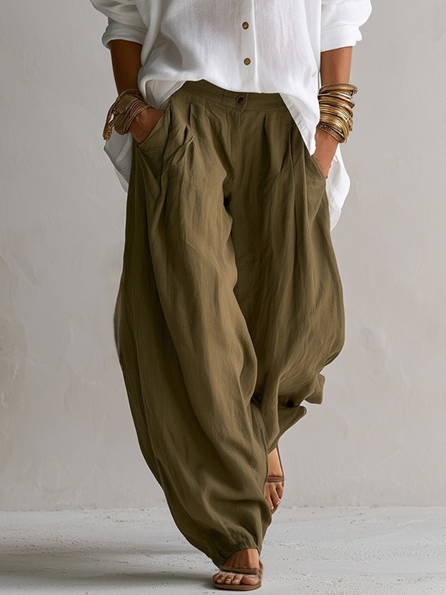 Ensemble pantalon bouffant coupe décontractée