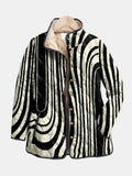 Veste matelassée à rayures