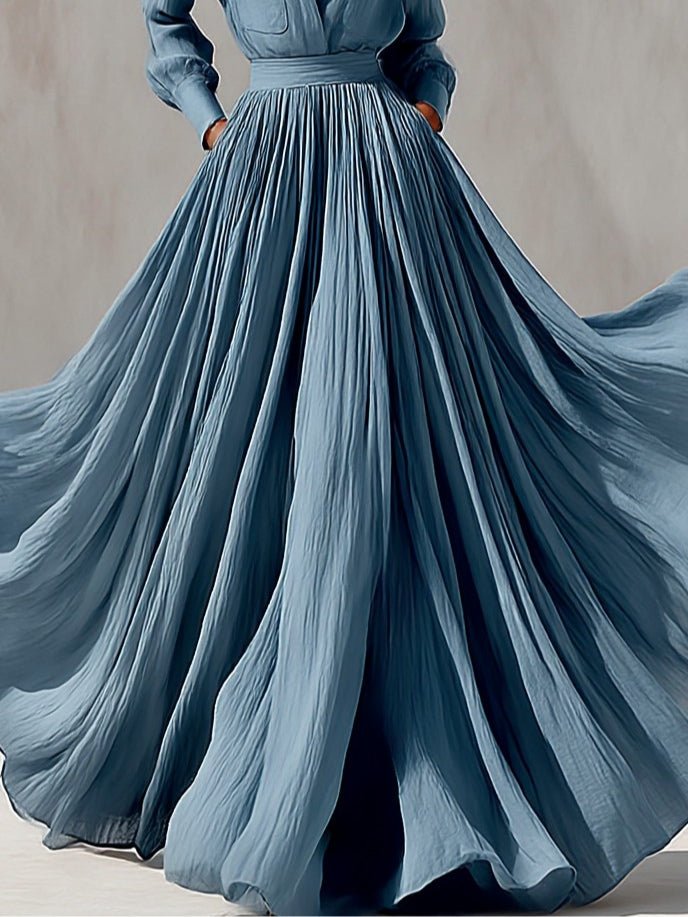 Ensemble jupe longue pour resort avec col