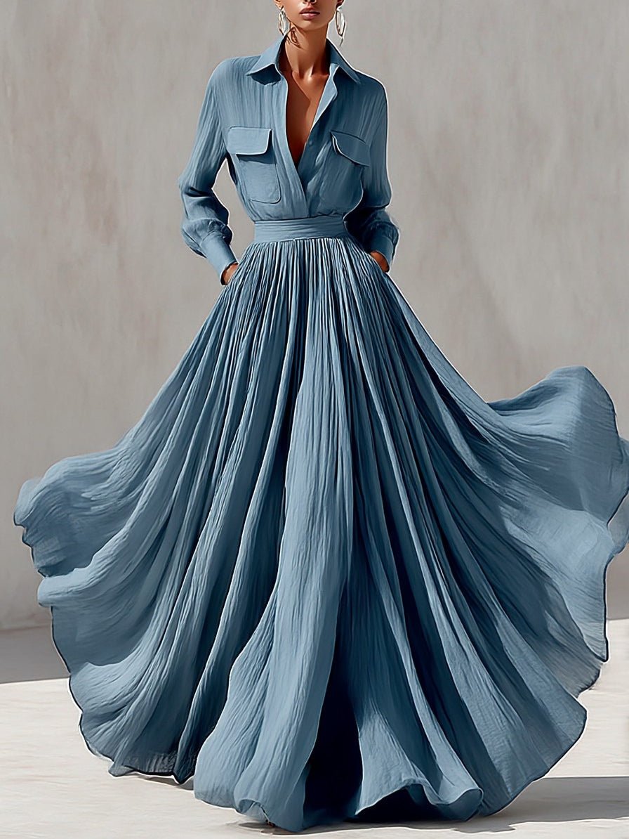 Ensemble jupe longue pour resort avec col