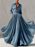 Ensemble jupe longue pour resort avec col