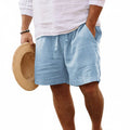 Shorts en coton et lin 1+1 GRATUIT