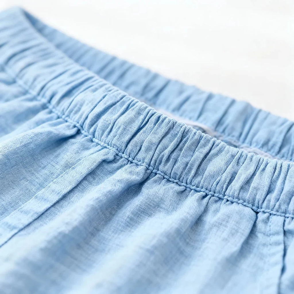 Shorts en coton et lin 1+1 GRATUIT