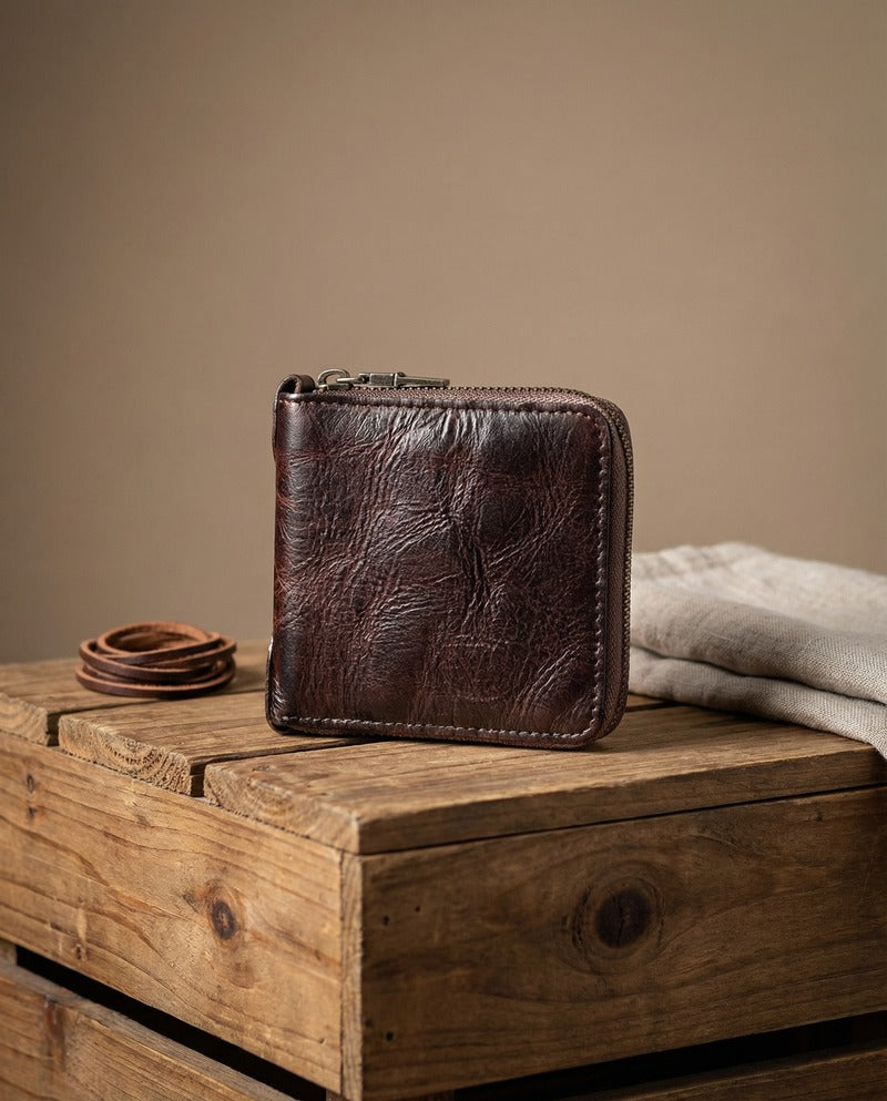 Portefeuille MODENA en cuir artisanal