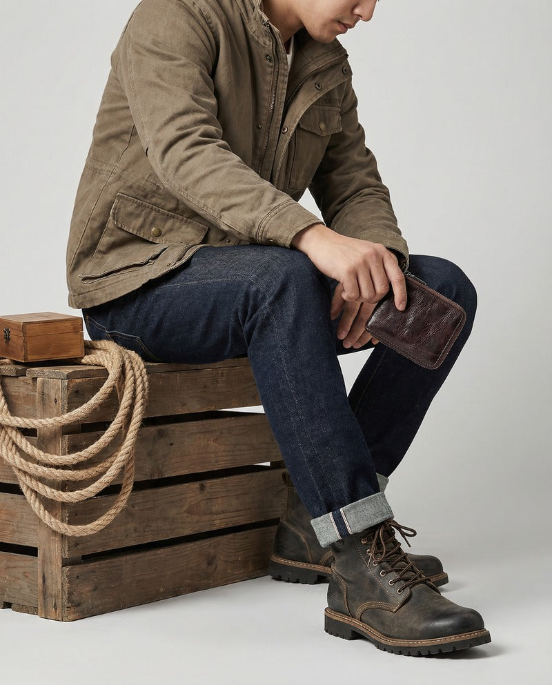 Portefeuille MODENA en cuir artisanal
