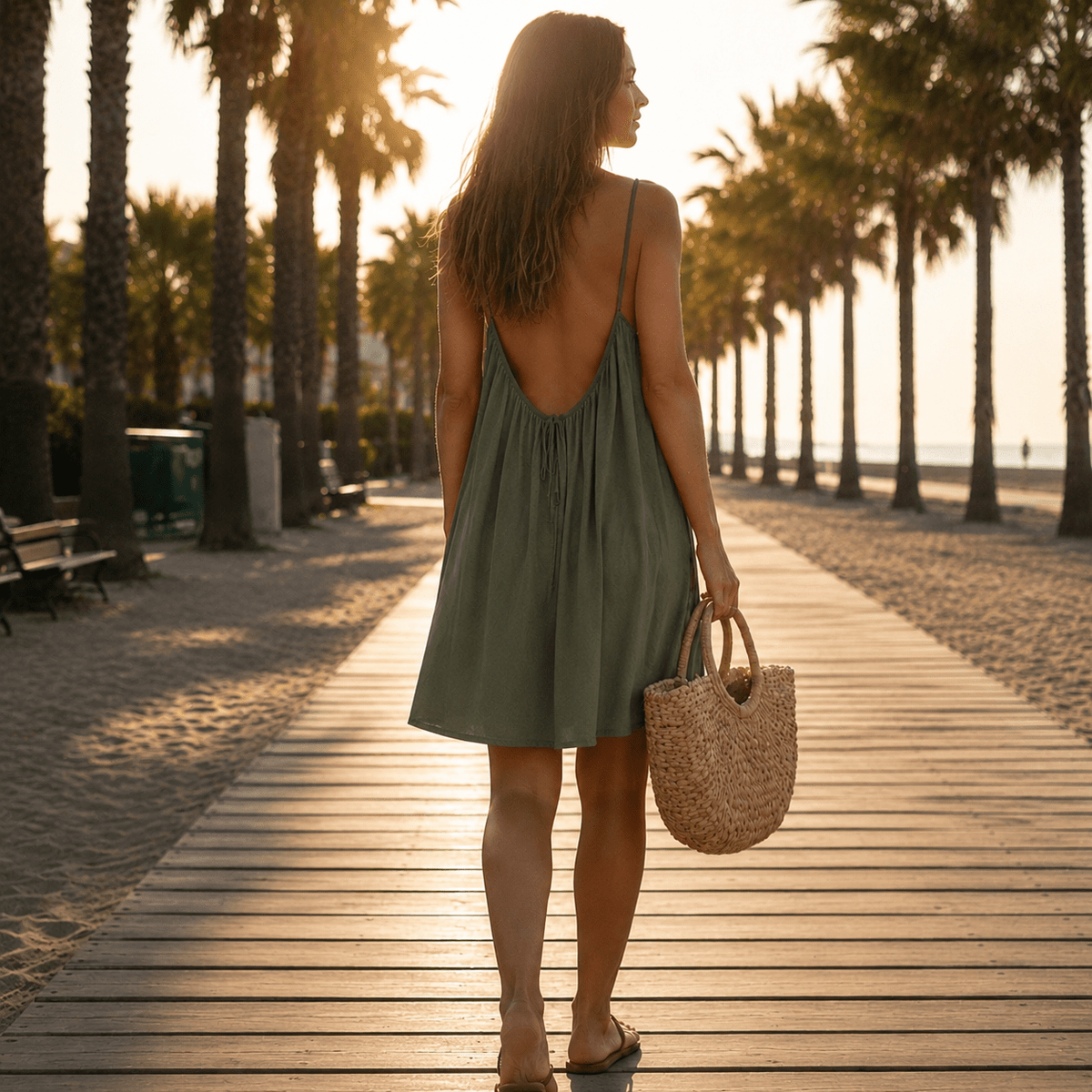 Sommerfeld | Élégante robe d'été dos nu