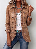 Veste florale vintage à volants