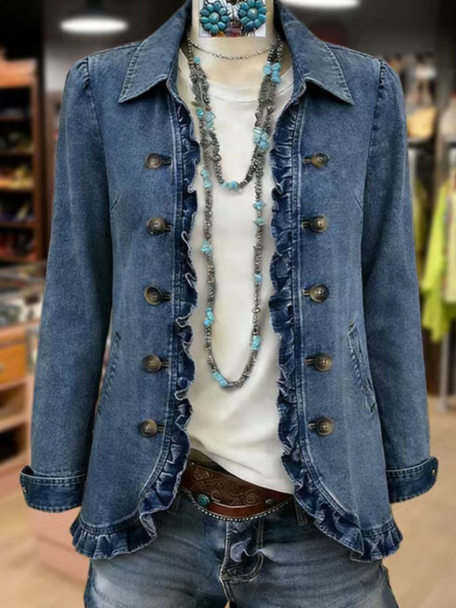 Veste à volants