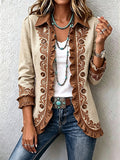 Veste fleurie brodée à volants