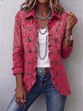 Veste en cachemire rose à volants