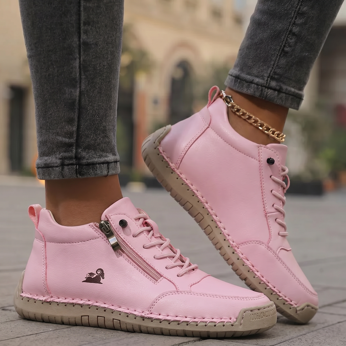 Mila – Baskets orthopédiques confortables avec fermeture éclair