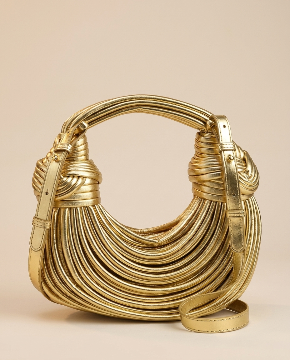 Sac sculptural à anse nouée