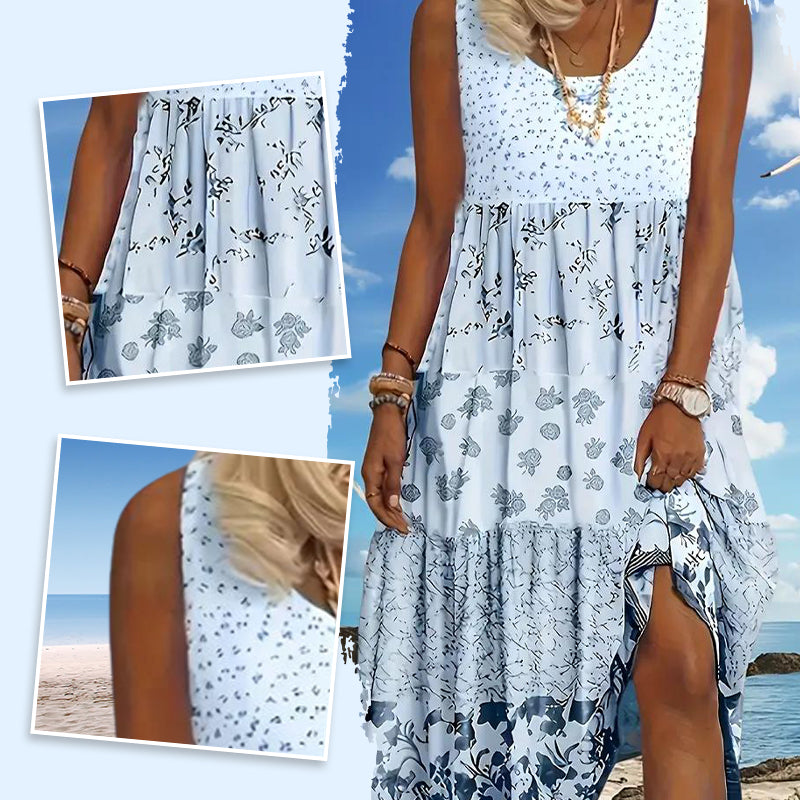 Robe femme sans manches style bohème