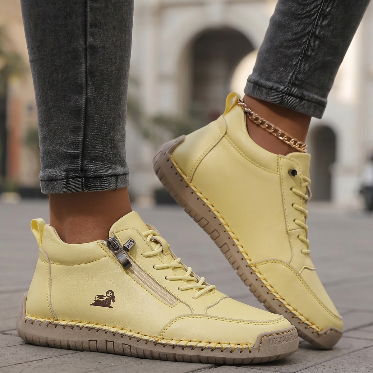 Mila – Baskets orthopédiques confortables avec fermeture éclair